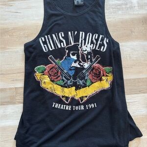 Guns N' Roses 1991 Theatre Tour Black Graphic Tank